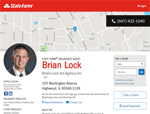 Tablet Screenshot of brianlockagency.com